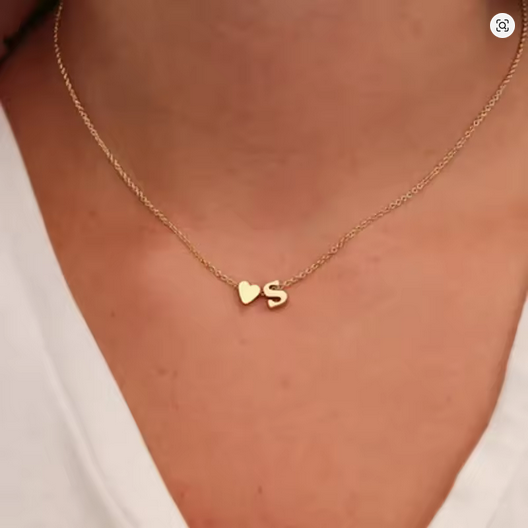 His Initial Necklace - Wear His Letter. Keep Him Close.