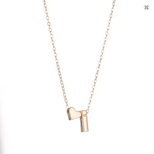 His Initial Necklace - Wear His Letter. Keep Him Close.