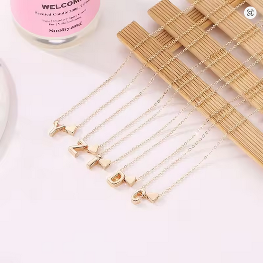 His Initial Necklace™ - Wear His Letter. Keep Him Close.