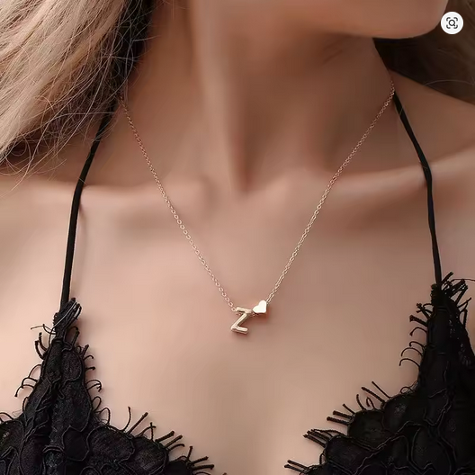 His Initial Necklace - Wear His Letter. Keep Him Close.